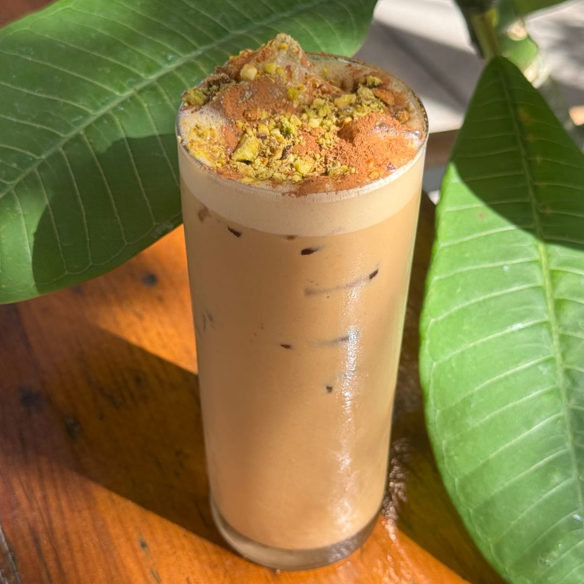 Pistachio Cream Latte Coffee Shop Menu